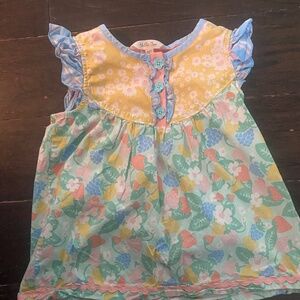 Matilda Jane strawberry button shirt size 6